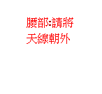 雲朵形圖說文字: 腰部:請將天線朝外