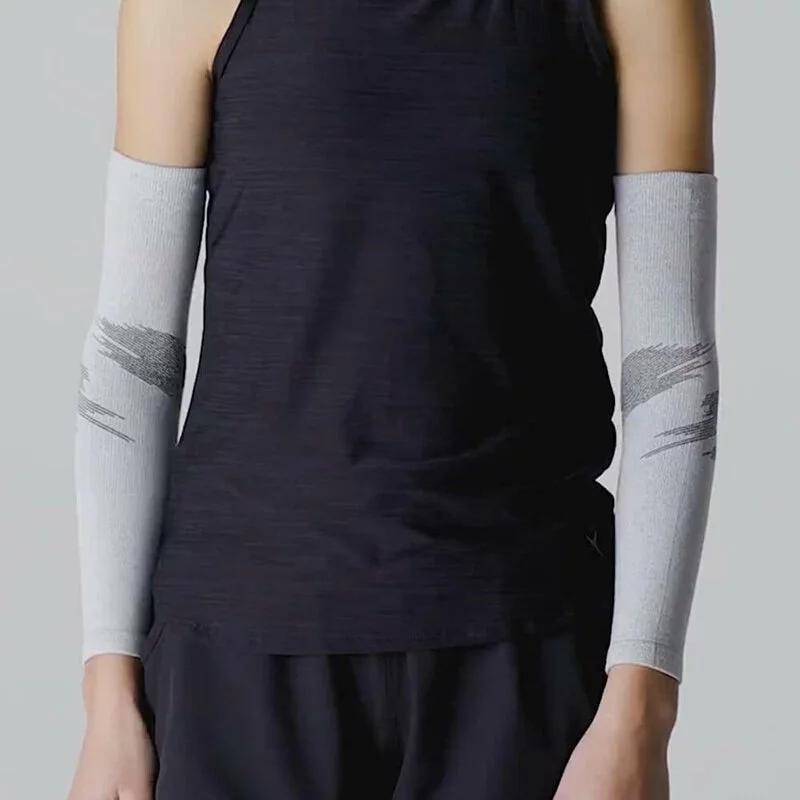 【ROCKAY】Ignite Arm Sleeves 高循環機能運動袖套 Ecowhite 馬拉松世界