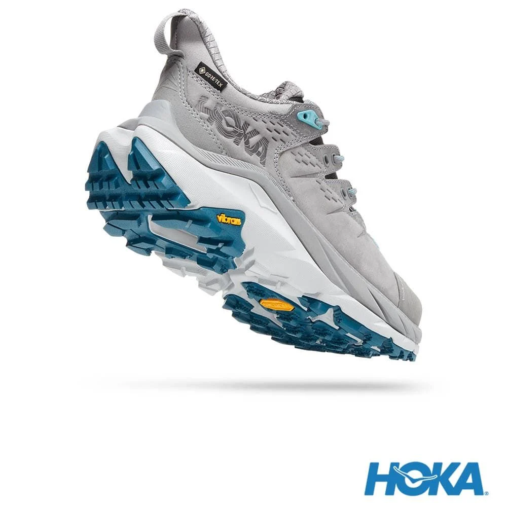 HOKA ONE ONE Kaha 2 Low GTX 鯊魚灰/珊瑚藍女- 馬拉松世界