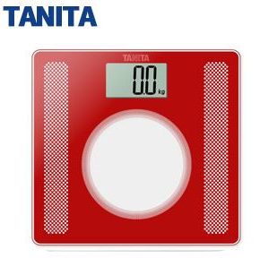 TANITA大視窗超薄電子體重計 HD-381【紅色】