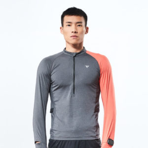 零熱力越野長袖上衣_男款_深麻灰_1