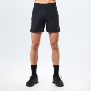 零阻力二合一越野短褲 _男款_黑_1